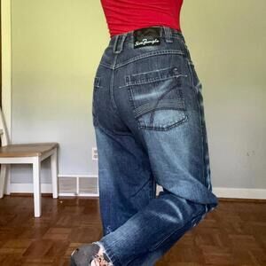 Streetwear Jungle Jeans Dark Was Denim- y2k